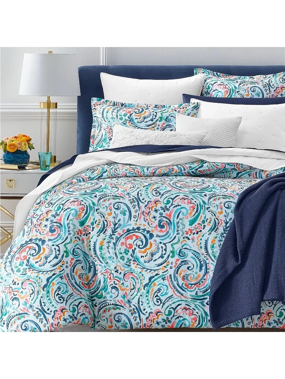 SKY Ophelia King Duvet Cover & 2King Pillow Shams Bloomingdale's New in Box $350